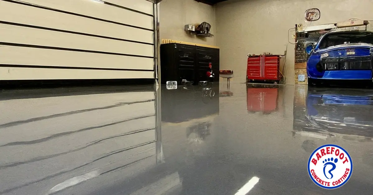 Shiny Garage Coated Floor